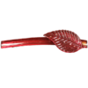 Hair clip with leaf - Swarovski raspberry